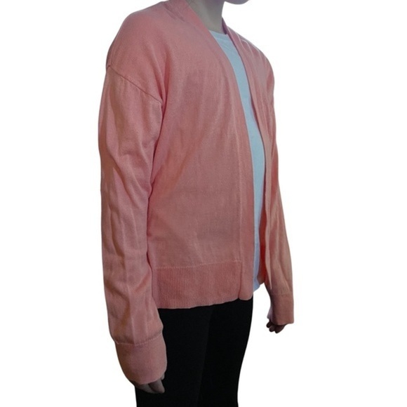 Old Navy coral open front cardigans sweater size large 10/12 GG - Picture 2 of 3